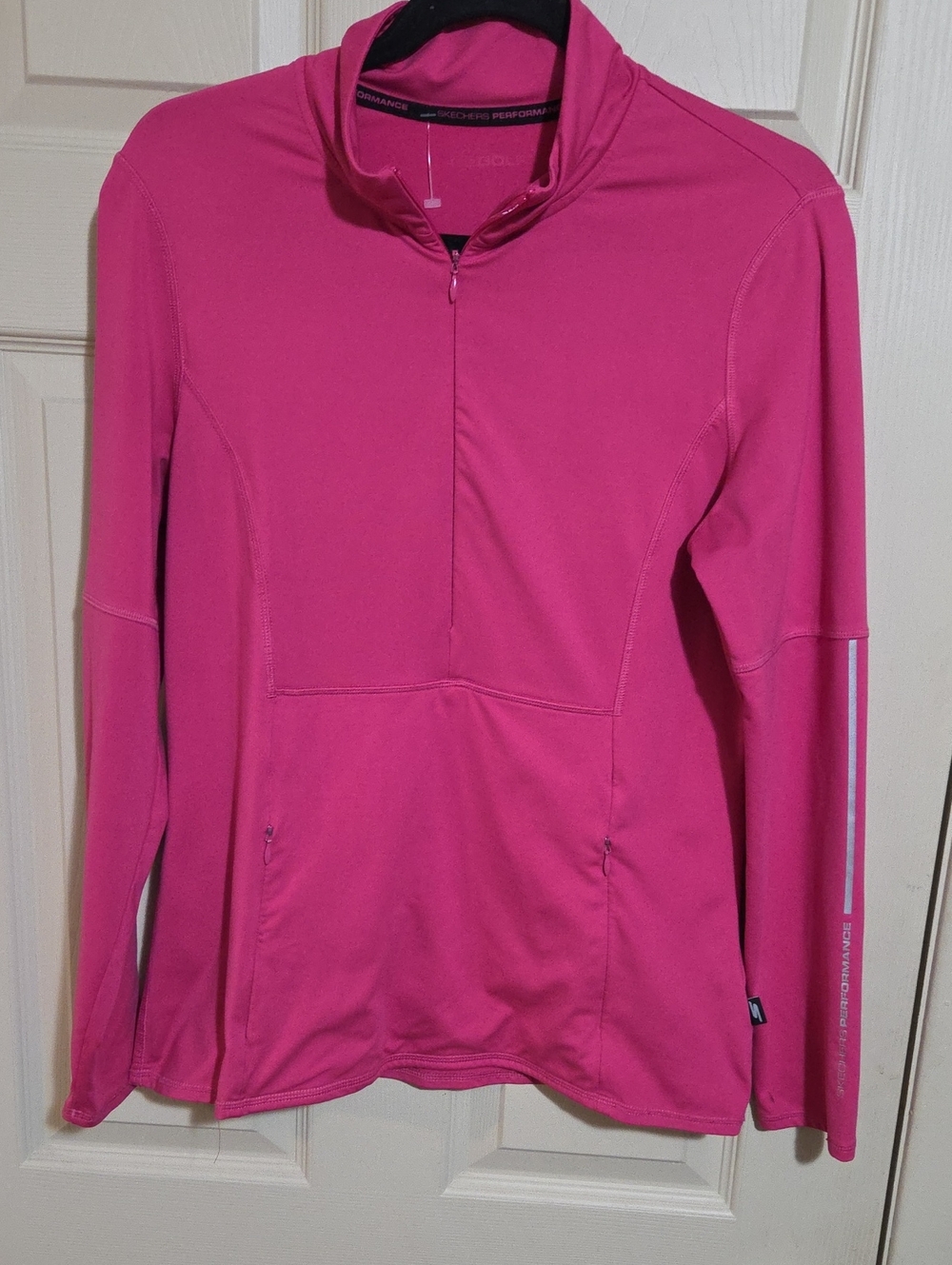 SKETCHERS PERFORMANCE Women's Pink Half-Zip Active Pullover